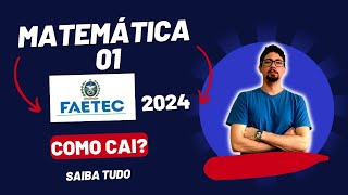 FAETEC 2024  MATEMÁTICA BÁSICA  01 [upl. by Ahsekat]