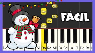 Carol of the Bells  Villancico De Las Campanas  TUTORIAL PIANO FÁCIL  CANCIÓN NAVIDEÑA PIANO [upl. by Zima136]