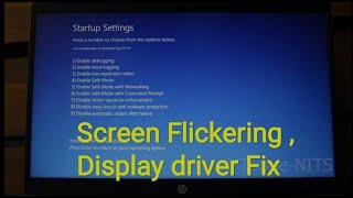 How to fix Screen Flickering  display driver issue in HP windows 10 laptop [upl. by Norling]