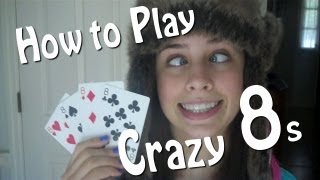 How to play crazy 8s kids card game  tutorial [upl. by Edialeda521]