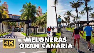 MELONERAS 🌞 Maspalomas Gran Canaria 🇪🇸  Walking Tour 4K UHD  JoyofTraveler [upl. by Renmus]