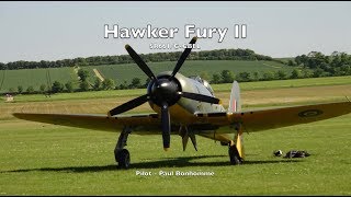 Hawker Fury II SR661 GCBEL  Flown by Paul Bonhomme [upl. by Repinuj584]