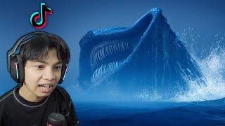 React TikTok MONSTER BAWAH LAUT THALASSOPHOBIA  4 [upl. by Sauncho]