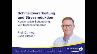 Schmerzverarbeitung und Stressreduktion bei Rückenschmerzen – Prof Dr Sven Gläsker [upl. by Waldo303]