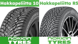 Studded vs Studless Nokian Hakkapeliitta 10 vs Nokian Hakkapeliitta R5 [upl. by Notneb982]