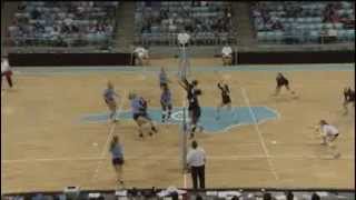 UNC Volleyball vs Notre Dame Highlights [upl. by Rosalyn]