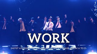 4K 240707 에이티즈 ATEEZ WORK Fancam  2024 FANMEETING ATINYS VOYAGE  FROM A TO Z [upl. by Louanne]