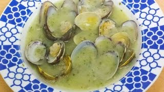 Almejas en salsa verde receta casera de mama [upl. by Gautious]