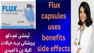 Flux capsule Fluoxetine 20 mg uses in Urdu Hindi  depression tension anxiety [upl. by El]