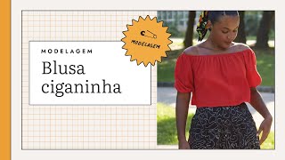 Molde da blusa ciganinha [upl. by Rosamund]