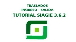 Gestion de Traslados  Ingreso  Salida  Tutorial SIAGIE 380 [upl. by Assirec486]