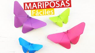 🦋 Cómo hacer mariposas de papel fácil y rápido origami [upl. by Zarah]