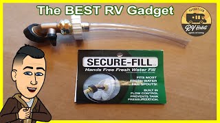 SecureFill for hands free filling of your RVs gravity fill fresh water tank  Review [upl. by Eberhard]