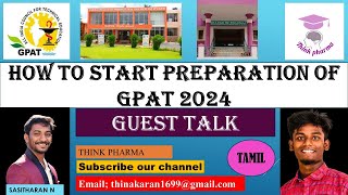 How to prepare GPAT 2024 in tamil Explanation by Sasitharan gpat2024 [upl. by Annai]