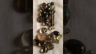 Smoky quartz tumbled stonesampfaceted gemstone beadsshortsshortviralvideoshortvideoviralvideo [upl. by Ellecrad382]