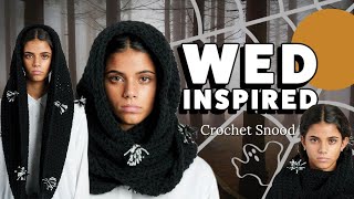 Wed Inspired Crochet Snood for Beginner Crocheters [upl. by Awhsoj]