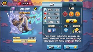 Monster Legends  Lord Mammoth level 1130 PVP combat review [upl. by Tammy]