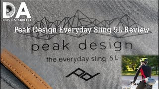 Peak Design Everyday Sling 5L Bag Review  4K [upl. by Brottman232]