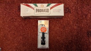 Proraso White Shaving Cream with the Feather Popular Razor [upl. by Kopp]