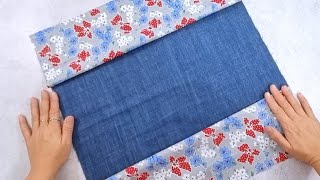 DIY Daily Tote Bag very easy making How to make a Tote bag with Lining [upl. by Bortz]