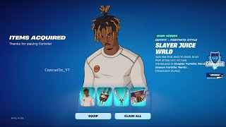 Slayer Juice WRLD Skin Combos Fortnite Battle Royale [upl. by Akeryt725]