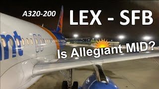 TRIP REPORT  Allegiant Air  Economy  Airbus A320200  Lexington KY  OrlandoSanford [upl. by Kurtz]