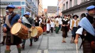 Memmingen Wallenstein 2012  Musikerumzug [upl. by Sacksen270]