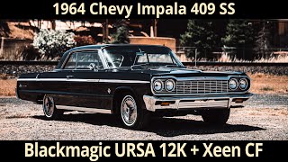 1964 Black Impala 409 SS Car Commercial Shot On URSA Mini 12K OLPF with Xeen CF lenses [upl. by Yedarb]