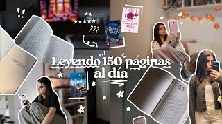 Leyendo 150 PÁGINAS al DÍA📖✨  Vlog🌷 [upl. by Yentruocal]