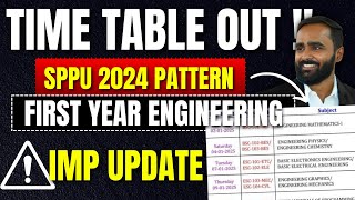 SPPU FIRST YEAR ENGINEERING 2024 PATTERN TIME TABLE OUT PRADEEP GIRI SIR [upl. by Feola239]