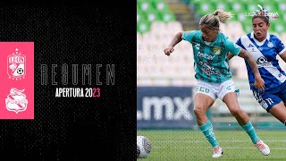 Resumen León vs Puebla  Jornada 8  Liga BBVA MX Femenil [upl. by Helaina]