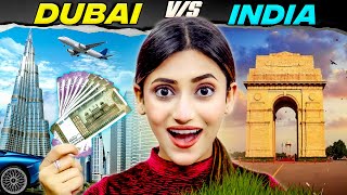 Rs 10000 Dubai Vs Rs 10000 India Shopping Challenge  Cheap Vs Expensive 🤑  SAMREEN ALI [upl. by Quinton]