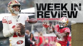 49ers WEEK IN REVIEW Brock Purdy Brandon Aiyuk news Roger Rosengarten workout draft visits [upl. by Trutko]