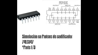 Codificador Ci 74LS147 con prioridad [upl. by Lehpar]