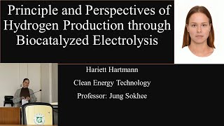 Principle and perspectives of hydrogen production through biocatalyzed electrolysis [upl. by Neom]