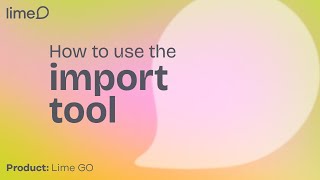 How to Go  Use the Import tool [upl. by Isborne603]