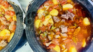 Trabzon usulü güveç tarifi  Trabzon style meat casserole recipe [upl. by Halian]