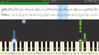 BoB  Magic ft Rivers Cuomo  Piano tutorial and cover Sheets  MIDI [upl. by Einnor58]