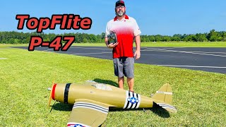 Incredible Flight Demo Chad Cotsamire and the Topflite P47 with Zenoah G62 Engine [upl. by Erdnaid]