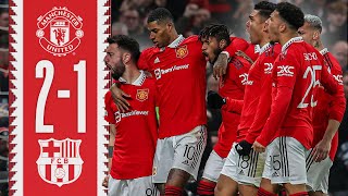 CRAZY COMEBACK WIN 🇧🇷❤️‍🔥  Man Utd 21 Barcelona  Highlights [upl. by Kristian]