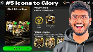 I Opened 105 OVR Guaranteed Pack from Black Friday  Icons to Glory Ep 5 [upl. by Sagerman]