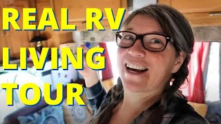 Real RV Living Class C RV Winnebago Inside Tour [upl. by Enined]