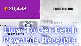 How To Get Your Fetch Rewards Receipts [upl. by Meekyh746]