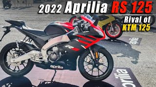 Aprilia 2022 RS 125 First Look  New features  Most Beautiful 125cc bike  India Launch [upl. by Perr]