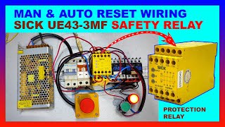 Safety Relay Wiring Method with Emergency Push Button Manual and Auto [upl. by Shultz]