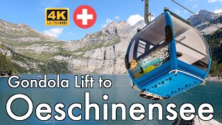 Lake Oeschinensee Gondola Lift  Kandersteg to Oeschinensee cable car  Stunning panoramic view [upl. by Artinek68]