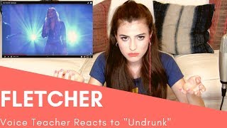 Voice Teacher Reacts to Fletcher  Undrunk [upl. by Eilliw205]