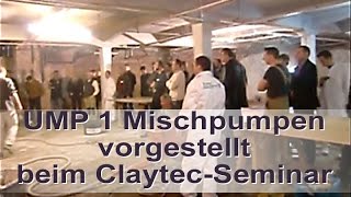 Claytec Seminar Krefeld und Leipzig Lehmputzmaschine DF UMP 1 LPower 400V 16A [upl. by Langbehn]