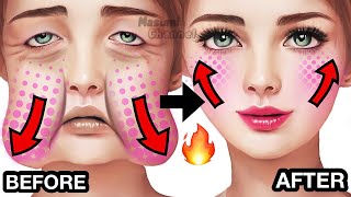 12 MINS🔥 FACE LIFT EXERCISES for Jowls amp Laugh Lines Nasolabial Folds Try This While Watching [upl. by Suzie]