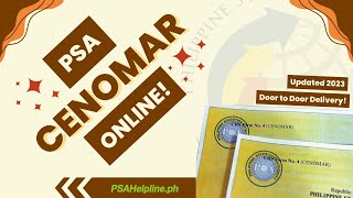 Paano kumuha ng CENOMAR Online  How to get CENOMAR Online  UPDATED MAY 2023 [upl. by Budworth786]